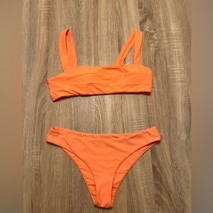 Neon orange bikini